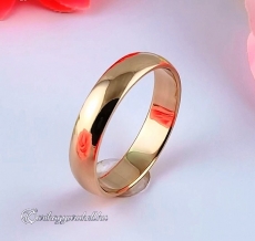 Domború 5mm Vörös karikagyűrű